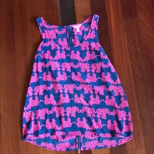 LILLY P SILK TANK TOP SIZE LARGE